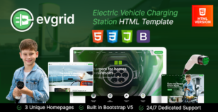 EVgrid - EV Charging Station HTML Template by designervily