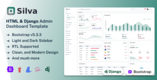 Silva - Django & HTML Admin Dashboard Template by Zoyo-Themes