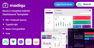 Mediqu - NuxtJs Hospital Admin Dashboard Template by DexignZone