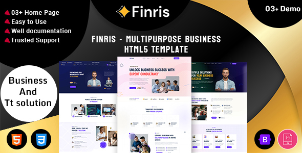 Finris - Multipurpose Business HTML5 Template by weblayoutspro