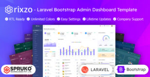 Rixzo - Laravel Bootstrap Admin Dashboard Template by SPRUKO