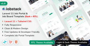 Jobstack - Laravel 11 Job Portal & Job Board Template by ShreeThemes