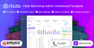 Rixzo - Flask bootstrap Admin Panel Dashboard Template by SPRUKO