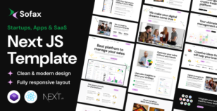 Sofax – Saas Startup React Next Js Template by mthemeus