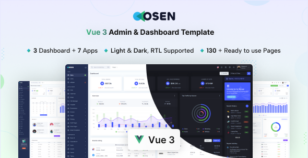 Osen - Vue 3 Admin & Dashboard Template by coderthemes