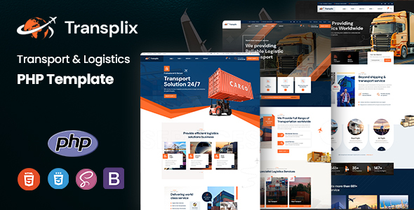 Transplix - Transport & Logistics PHP Template by KodeSolution