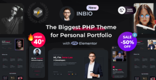 InBio - Personal Portfolio PHP Template by parvinfotech