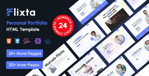 Flixta - Personal Portfolio HTML Template by rs-theme