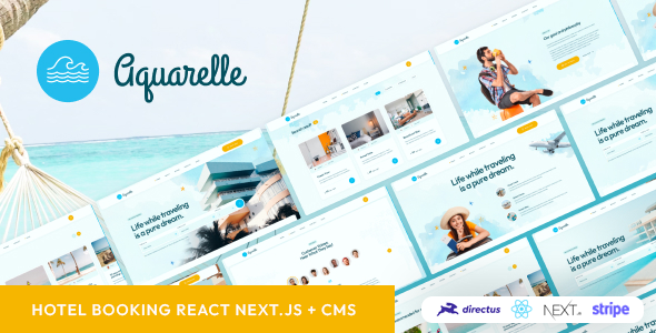 Aquarelle - React NextJS Hotel Booking Template by bslthemes