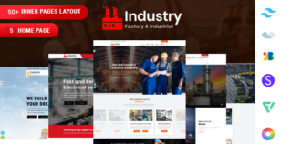 Industry - Tailwind CSS Factory & Industrial Template by DexignZone