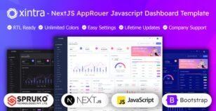 Xintra - AppRouter Javascript React Bootstrap Nextjs Admin Dashboard Template by SPRUKO