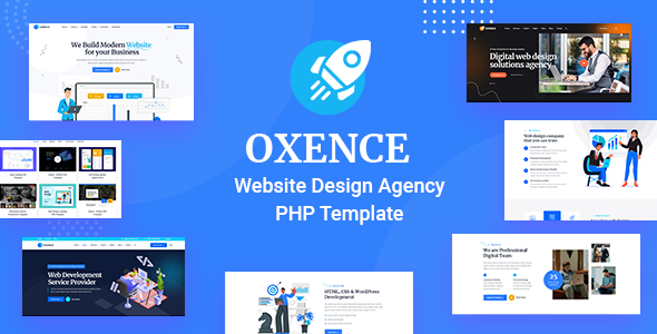 Oxence - Web Design Agency PHP Template by Webtend