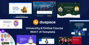 Eduspace - React JS Education, Online Course, University Template by theme_ocean