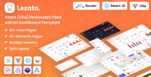 Lezato - React (Vite) Restaurant Food Admin Dashboard Template by DexignZone