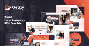 Getizy - Digital Marketing Agency HTML Template by Pixydrops