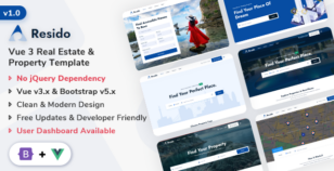 Resido - Vue Real Estate Template by ShreeThemes