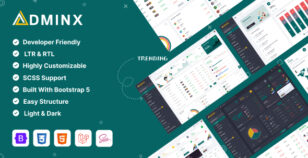 AdminX Laravel 11(Vite)  Admin Dashboard Template by la-themes