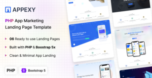 Appexy - PHP Landing Page Template by coderthemes