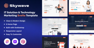 Skywave - Svelte IT Solution & Technology Marketing Template by Markeythemes