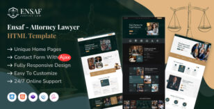 Ensaf - Attorney Lawyer HTML Template by themeholy