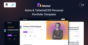 Nichol - Astro Personal Portfolio Templates by SRBThemes