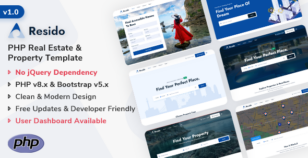 Resido - PHP Real Estate Template by ShreeThemes