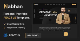 Nabhan - Personal Portfolio ReactJs Template by ThemeServices