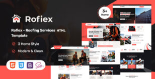 Rofiex – Roofing Services  HTML Template by bracketweb