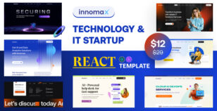 Innomax - Technology & IT Startup React Template by XpressBuddy