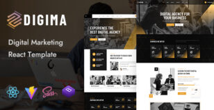 Digima - Creative Agency React Template by ThemeMascot