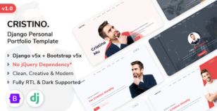 Cristino - Django Personal Portfolio Template by ShreeThemes