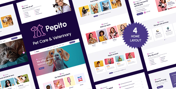 Pepito - Pet Care & Veterinary Template by DuruThemes