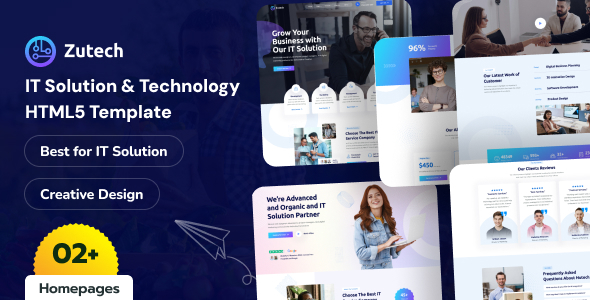 Zutech - IT Solutions & Technology Site Template by bytelabx