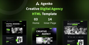 Agenko - Creative Digital Agency HTML Template by pixelfit