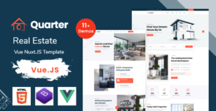 Quarter - Real Estate Vue Nuxt Js Template by devstarit