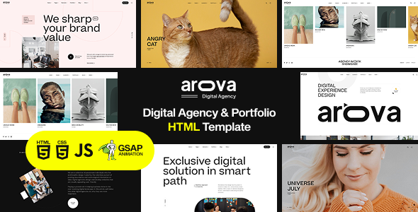 Atrova - Digital Agency Creative Portfolio HTML5 Template by vinytheme