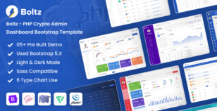 Boltz - PHP Crypto Admin Dashboard Bootstrap Template by DexignZone