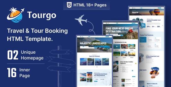 Tourgo - Travel & Tourism HTML5 Template by SoftCrafty