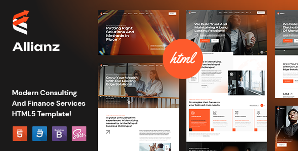 Allianz - Modern Consulting & Finance HTML5 Template by 7oroof