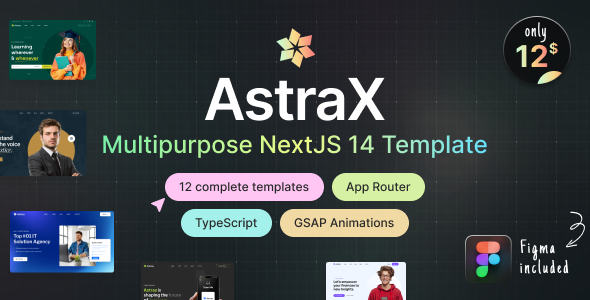AstraX - The multipurpose NextJS template by alithemes