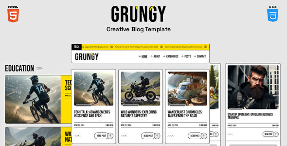 Grungy - Blog Template by max-themes