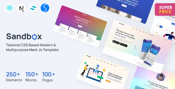 Sandbox - Modern & Multipurpose Tailwind CSS Next.js Template by ib-themes