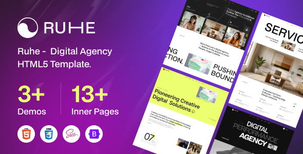 RUHE - Digital Agency HTML5 Template by RRdevs