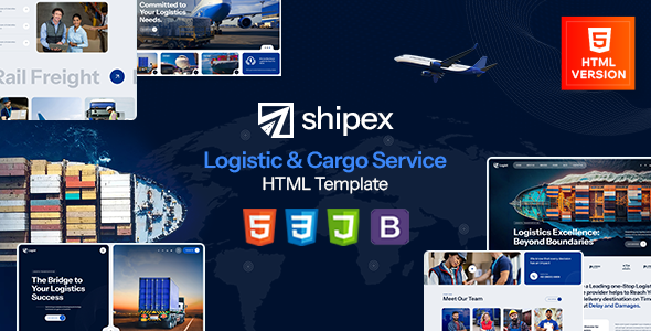 Shipex - Transport and Logistics HTML Template by Creatives_Planet