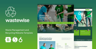 Wastewise — Waste Management Disposal and Recycling Website Template by designesia
