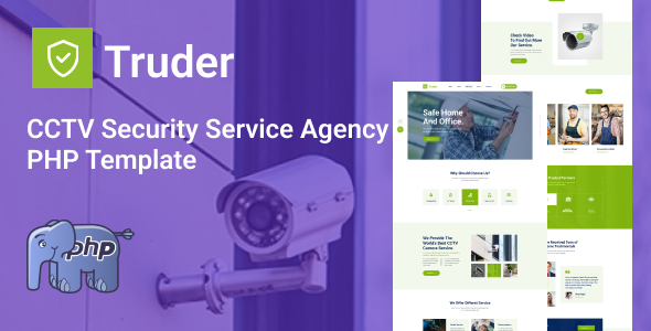 Truder - CCTV Security Service Agency PHP Template by designTone