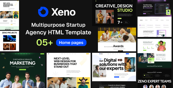 Xeno - Multipurpose Startup Agency HTML Template by pixelfit