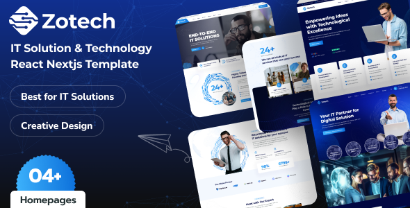 Zotech - IT Solutions & Technology React NextJS Template by kathbirali