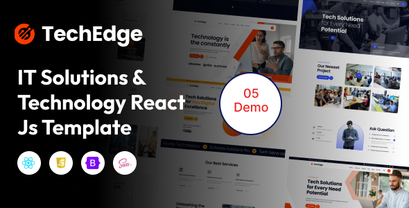 TechEdge - IT Solutions & Technology React Js Template by devstarit