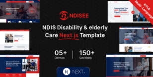 NDISEE - NDIS Disability, Kids & Child Care React Next js Template + RTL by ordainIT